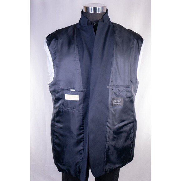 Michael Kors Mens Sport Coat Blazer Jacket 2-Button Navy Blue Sz 48R Wool Blend - Picture 11 of 15
